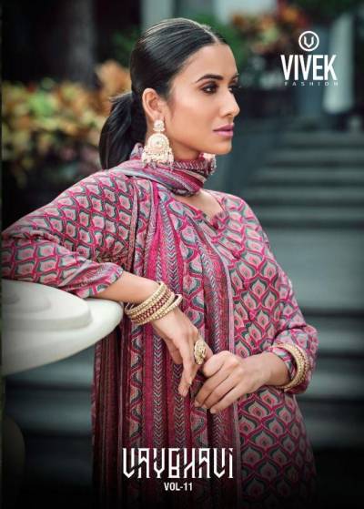 Vaybhavi Vol 11 By Vivek Fashion Fancy Digital Printed Salwar Kameez Collection